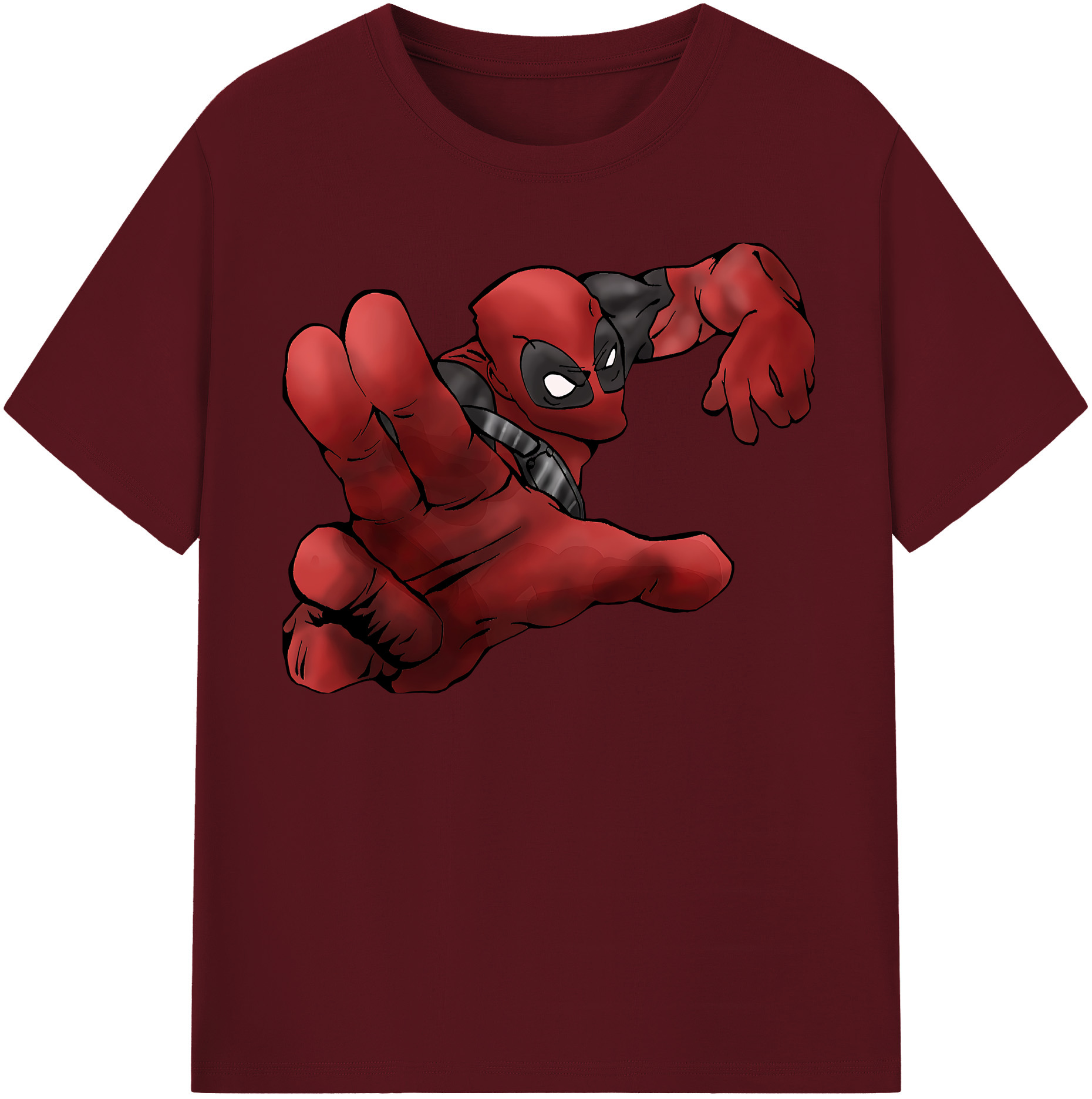 （画像用） Deadpool デッドプール 綿100％半袖Tシャツ（フロントプリント）